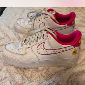 Nike White and Pink Sneakers